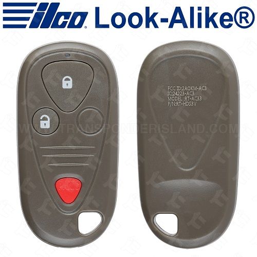 Ilco 2002 - 2006 Acura RSX Keyless Entry Remote 3B - RKE-ACURA-3B1 72147-S6M-A02