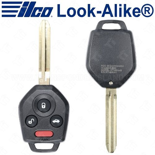 Ilco Subaru Remote Head Key - 4B Trunk - RHK-SUB-4B4 - Replaces: 57497-FJ031