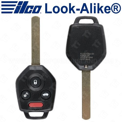 Ilco Subaru Legacy Outback High Security Remote Head Key 4B Trunk - RHK-SUB-4B6HS - 57497AJ00A