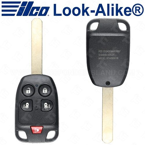 Ilco Honda Remote Head Key - 5B Side Doors - RHK-HON-5B1 - Replaces: 35118-TK8-A10