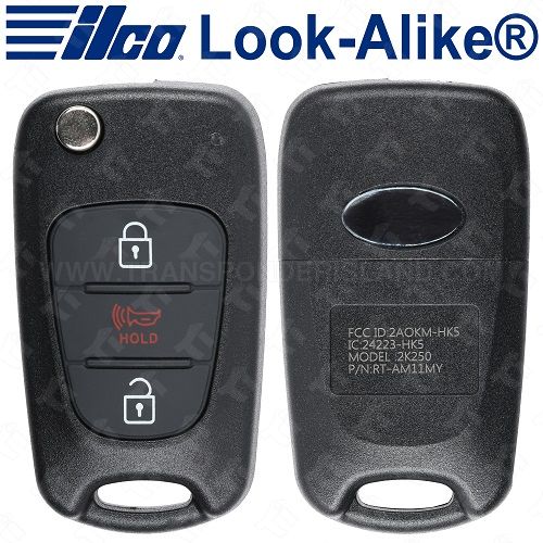 Ilco 2010 - 2012 Kia Soul Remote Flip Key 3B Gen 1 - FLIP-KIA-3B1 - HY15 - 95430-2K250