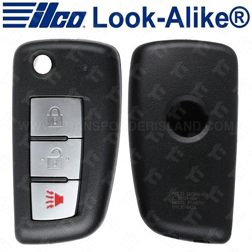 Ilco 2014 - 2021 Nissan Rogue Remote Flip Key - FLIP-NIS-3B2 - H0561-4BA1B