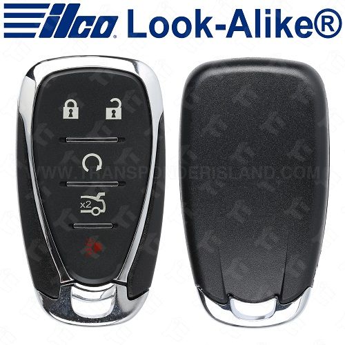 Ilco Chevrolet Smart Key - 5B Trunk / Remote Start - PRX-CHEVY-5B4 - Replaces: 13529663