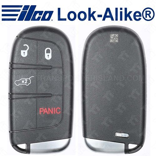 Ilco Jeep Smart Key - 4B Hatch - PRX-CHRY-4B4 - Replaces: 68143504AC