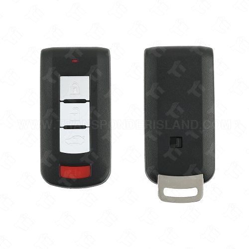 2008 - 2017 Mitsubishi Lancer Smart Key Shell Case 4B Trunk for OUC644M-KEY-N, OUC744M-KEY-N