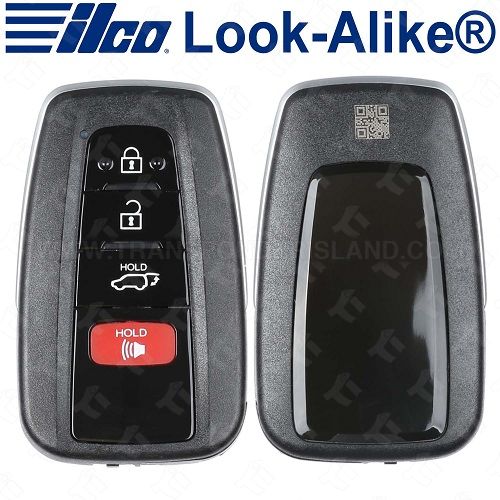 Ilco Toyota Smart Key - 4B Hatch - PRX-TOY-4B2 - Replaces: 8990H-0R030 (US Production)