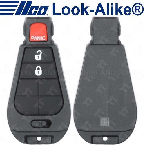 Ilco Jeep Smart Fobik Key - 3B - POD-LAL-3B4 - Replaces: 56046733AG