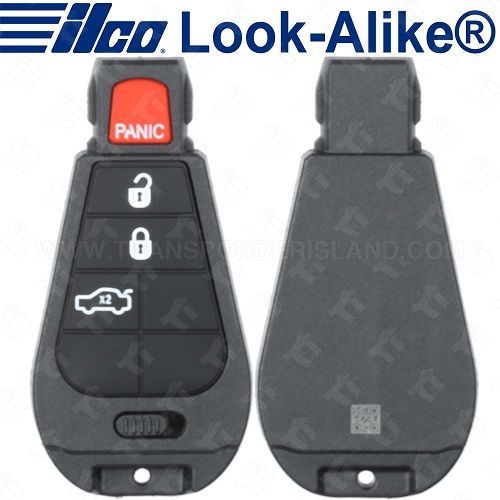 Ilco 2008 - 2014 Dodge Charger Challenger Smart Fobik Key 4B Trunk - POD-LAL-4B8 - 56046695AF