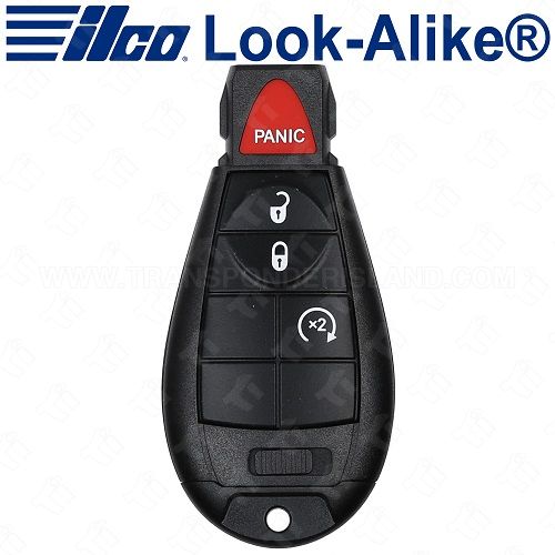 Ilco Jeep Smart Fobik Key - 4B Remote Start - POD-LAL-4B9 - Replaces: 56046736AA