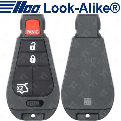 Ilco Jeep Smart Fobik Key - 4B Hatch Glass - Replaces 68051664AE - POD-LAL-4B10 