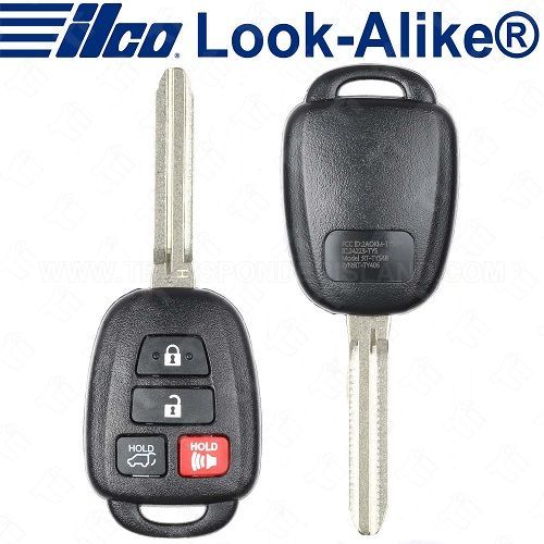 Ilco Toyota Remote Head Key - 4B Hatch - RHK-TOY-4BH3 - Replaces: HYQ12BDM