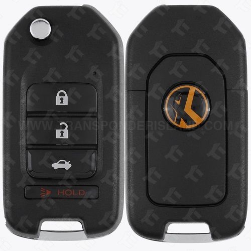 Xhorse Wired Universal Remote Head Key for VVDI Key Tool - Honda Style 4B Trunk XKHO01EN