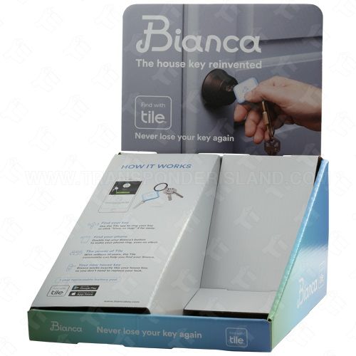 Keyline Bianca Tile Tracking Key Display - Holds 10 Bianca Keys (Not Included)