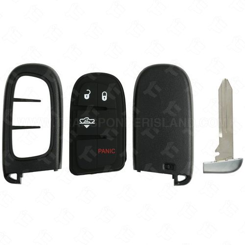 2013 - 2017 Ram Smart Key Shell Case 4B Air Suspension with Y159 Emergency Key