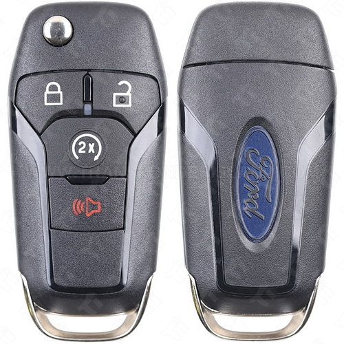 2023 - 2024 Ford Trucks 4 Button Starter Remote Head Flip Key - 434 Mhz.