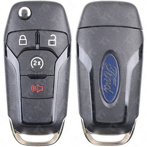 2023 - 2026 Ford Trucks 4 Button Starter Remote Head Flip Key - 434 Mhz.