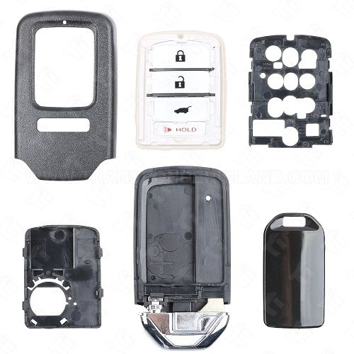 2015 - 2022 Honda Smart Key Shell Case 4B Hatch - **See Description for Compatible FCC's