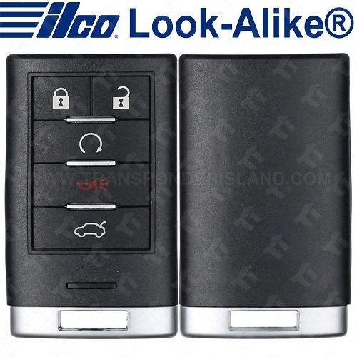 Ilco Cadillac Smart Key - 5B Trunk/Remote Start - PRX-CAD-5B6 - Replaces: 25943676/7 