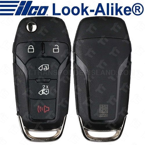 Ilco Ford Remote Flip Key - 5B Side Doors - FLIP-FORD-5B1HS - Replaces: 164-R8255