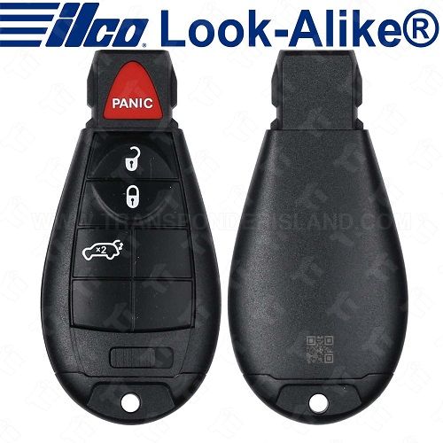 Ilco Jeep Grand Cherokee Smart Fobik Key - 4B Hatch - IYZ-C01C - POD-LAL-4B11 Replaces OE P/N: 56046734AE