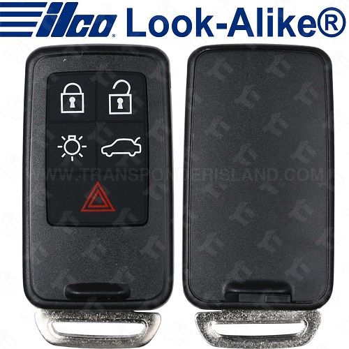 Ilco Volvo Slot Remote Key - 5B Trunk/Approach Lights - PRX-VOLVO-5B1 - Replaces: 30659637 