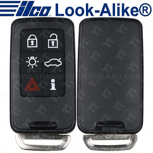 Ilco Volvo Remote Head Key - 6B Trunk/Approach Lights/PCC - Replaces 30659498 - PRX-VOLVO-6B1 