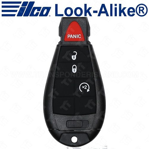 Ilco Chrysler Dodge Jeep Fobik Key - 4B Remote Start - Replaces IYZ-C01C - POD-LAL-4B2