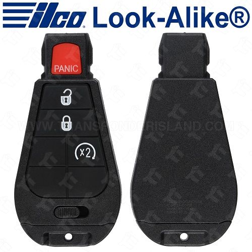 Ilco Chrysler Dodge Jeep Fobik Key 4B Remote Start - Replaces IYZ-C01C - POD-LAL-4B2