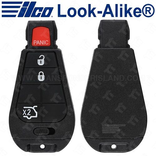 Ilco Jeep Fobik Key - 4B Hatch Glass - POD-LAL-4B3 - Replaces: IYZ-C01C