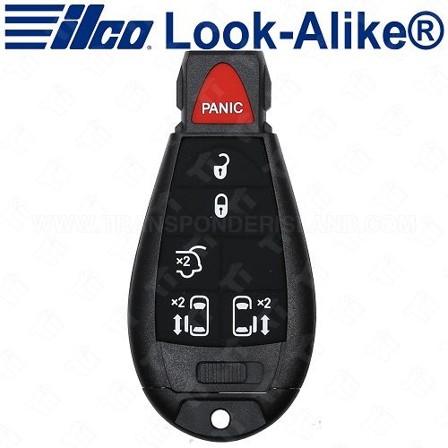 Ilco Chrysler Dodge Fobik Key - 6B Hatch / Power Doors - POD-LAL-6B1 - Replaces: IYZ-C01C