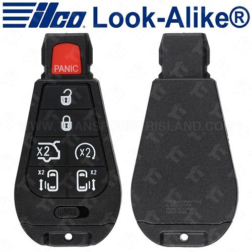 Ilco Chrysler Dodge Fobik Key 7B Hatch / Remote Start / Power Doors - Replaces IYZ-C01C - POD-LAL-7B1