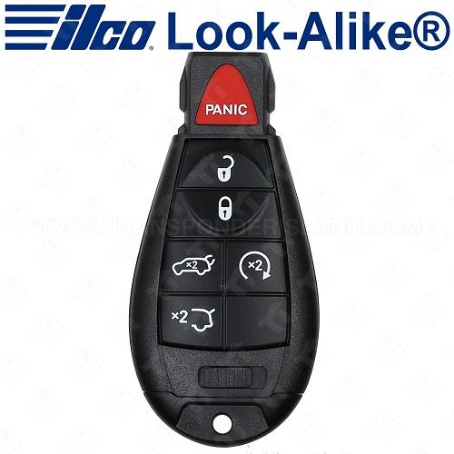 Ilco Jeep Fobik Key 6B Hatch / Hatch Glass / Remote Start - Replaces IYZ-C01C - POD-LAL-6B2
