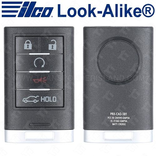 Ilco 2010 - 2015 Cadillac SRX Smart Key 5B Hatch / Starter Replaces NBG009768T - PRX-CAD-5B1