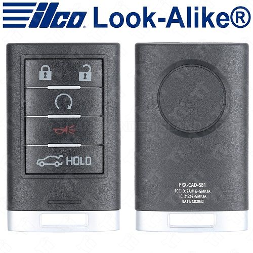 Ilco Cadillac Smart Key 5B Trunk / Starter Replaces NBG009768T - PRX-CAD-5B1