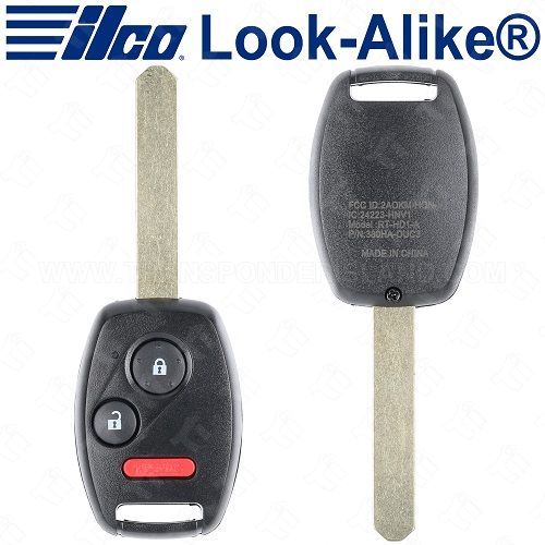 Ilco Honda Remote Head Key 3B - Replaces OUCG8D-380H-A - RHK-HON-3B6