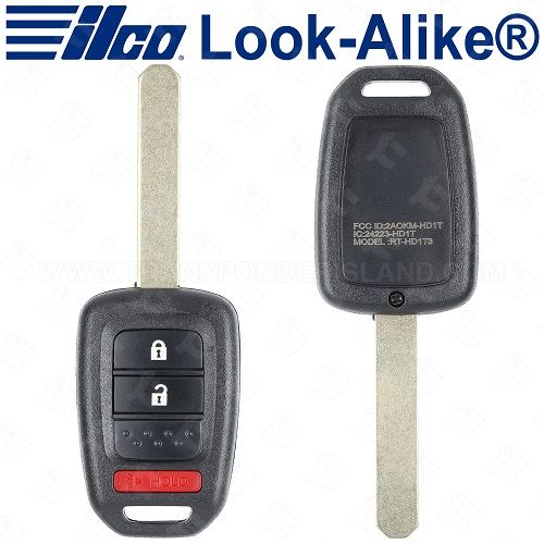 Ilco Honda Remote Head Key - 3B - RHK-HON-3B8 - Replaces: MLBHLIK6-1T