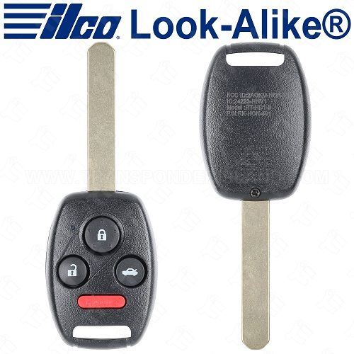 Ilco Honda Accord Remote Head Key - 4B Trunk - RHK-HON-4B1 - Replaces: OUCG8D-380H-A