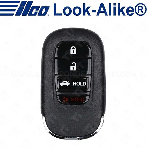 Ilco Honda Civic Smart Key 4B Trunk - PRX-HON-4B7 - Replaces: 72147-T20-A01