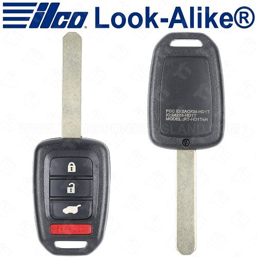 Ilco Honda Remote Head Key - 4B Hatch - RHK-HON-4B7 - Replaces: MLBHLIK6-1T