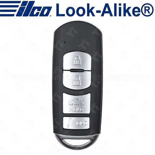 Ilco Mazda Smart Key - 4B Trunk - PRX-MAZ-4B2 - Replaces: WAZSKE13D01