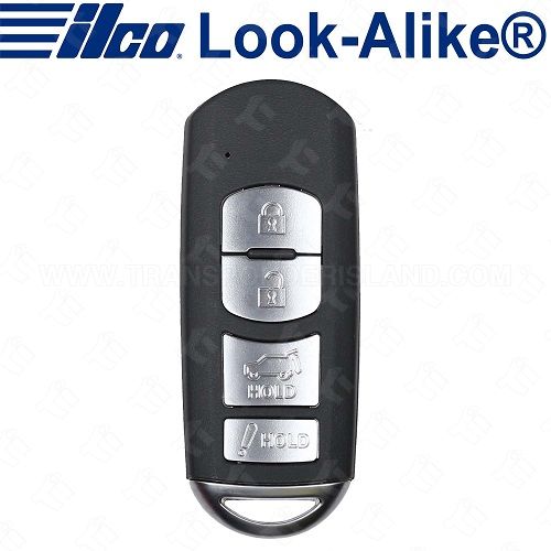 Ilco Mazda Smart Key - 4B Hatch - PRX-MAZ-4B3 - Replaces: WAZSKE13D02