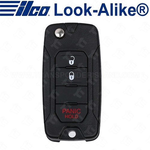 Ilco Jeep Fiat Flip Key - 3B - FLIP-JEEP-3B2 - Replaces: 2ADFTFI5AM433TX