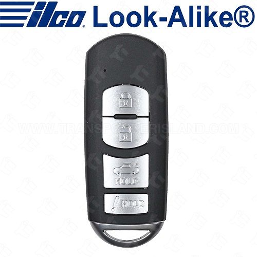 Ilco Mazda Smart Key - 4B Trunk - PRX-MAZ-4B4 - Replaces: WAZSKE13D02