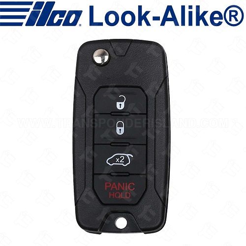 Ilco 2015 - 2019 Jeep, Fiat 4B Flip Key - FLIP-JEEP-4B2 - Replaces: 2ADFTFI5AM433TX