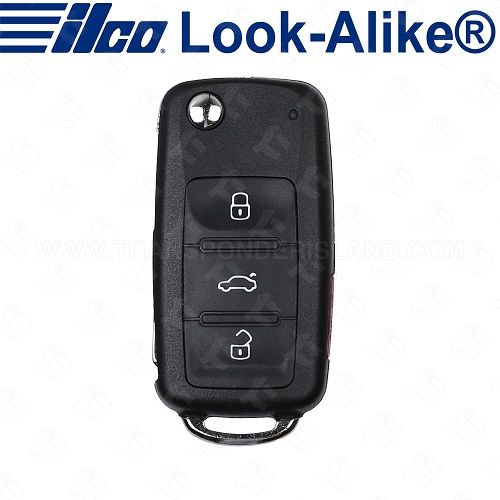 Ilco 2017 - 2021 Volkswagen Remote Flip Key - 4B Trunk - FLIP-VW-4B2 - Replaces 5K0837202EC