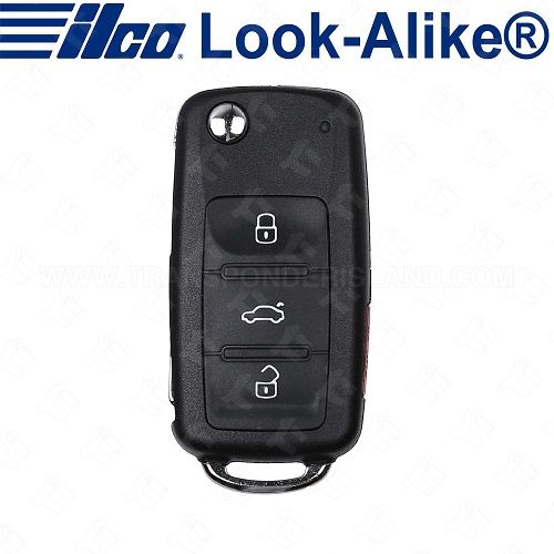 Ilco Volkswagen Remote Flip Key - 4B Trunk - FLIP-VW-4B2 - Replaces: 5K0837202EC