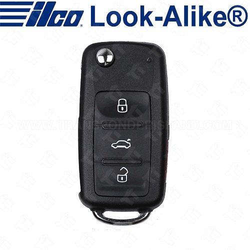 Ilco Volkswagen Remote Flip Key - 4B Trunk - FLIP-VW-4B3 - Replaces: 5K0837202AK