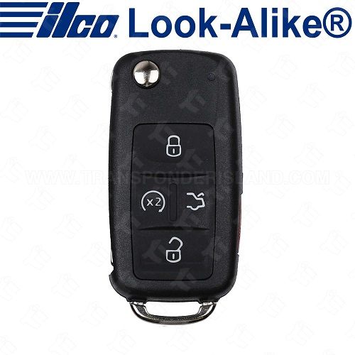 Ilco Volkswagen Passat Remote Flip Key - 5B Trunk / Remote Start - FLIP-VW-5B1 - Replaces: 561837202J