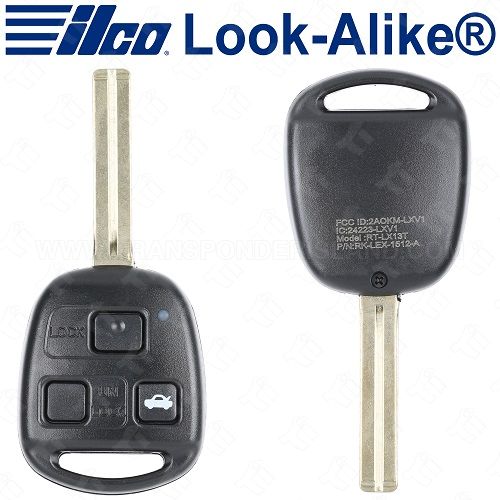 Ilco 1998 - 2005 Lexus ES GS IS LS Remote Head Key Replaces - HYQ1512V - RHK-LEXUS-3B1