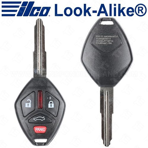 Ilco Mitsubishi Remote Head Key - 4B Trunk - RHK-MITS-4B2 - Replaces: OUCG8D-620M-A